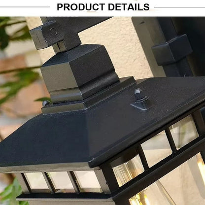 Outdoor Waterproof Lantern Wall Light — E27 IP23 Aluminum 5