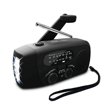 Emergency Solar Hand Crank Radio with Flashlight & Power Bank 2