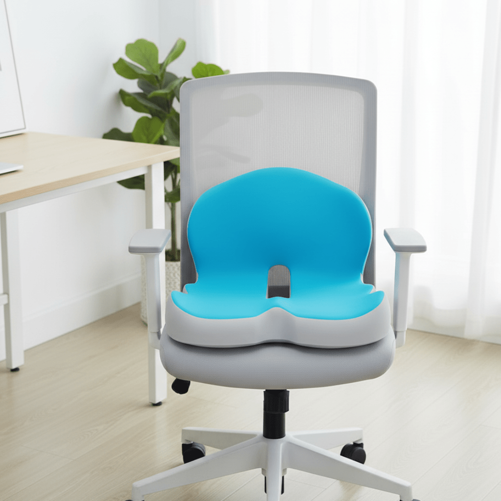 Memory Foam Seat Cushion — Ergonomic Back & Posture Support 1