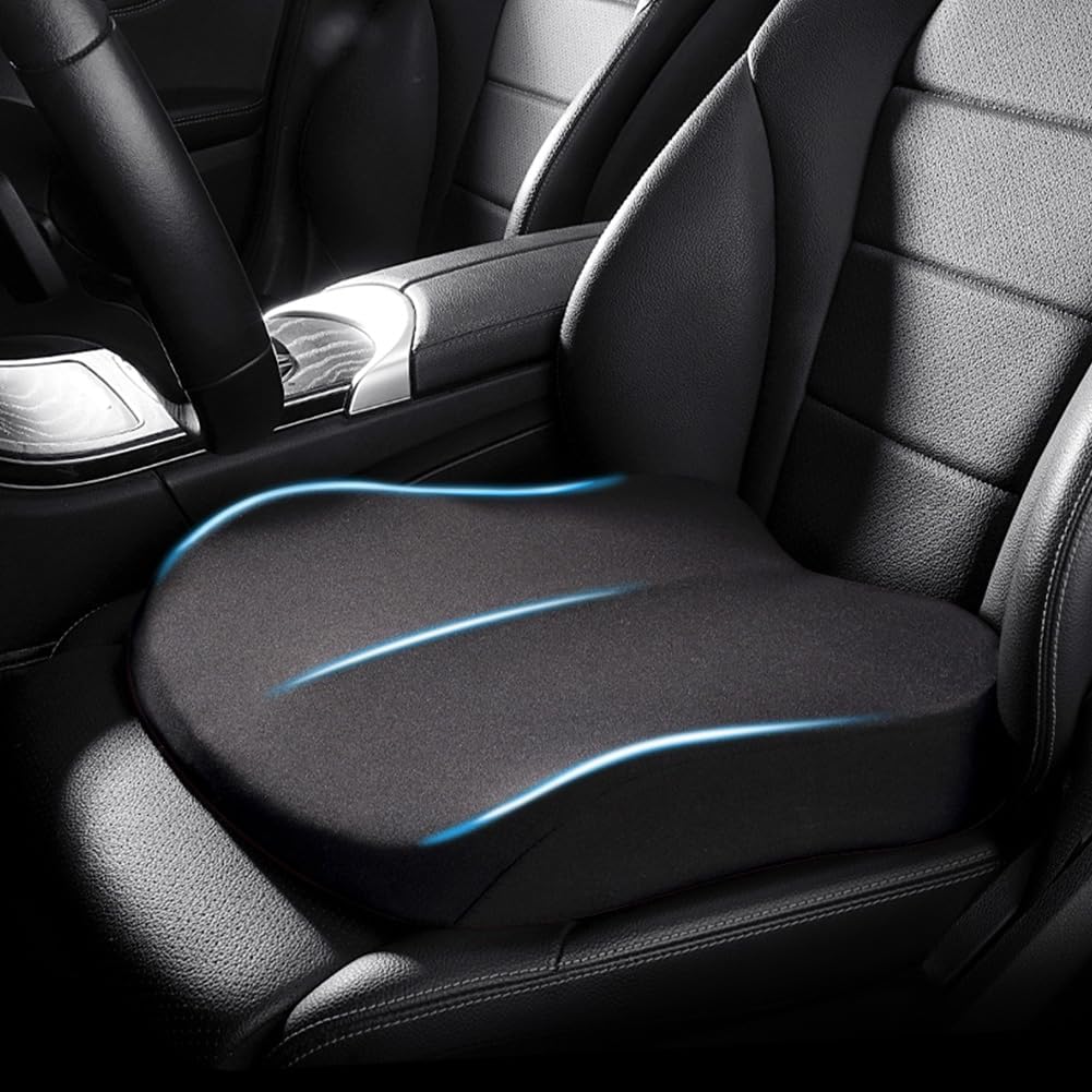 Ergonomic Car Seat Cushion — Memory Foam Driver Booster 1