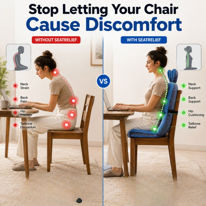 Ergonomic Coccyx Cushion — Memory Foam Back Pain Relief 2