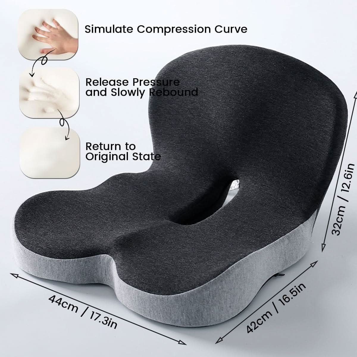 Ergonomic Memory Foam Lumbar Support Cushion — Chair & Car 5