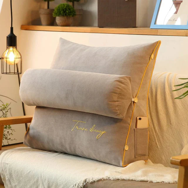 Ergonomic Wedge Back Support Pillow — Lumbar & Neck Relief 5