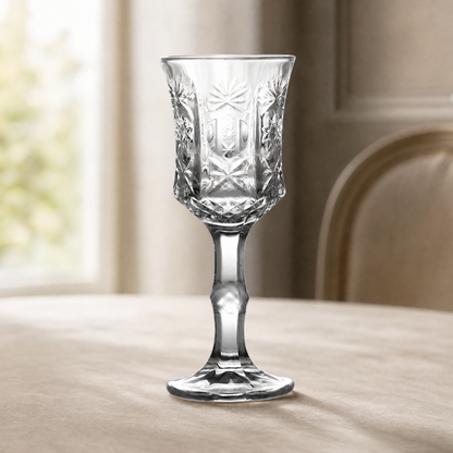 Champagne Glass Vintage Engraved — Crystal Pattern 50/100ml 1
