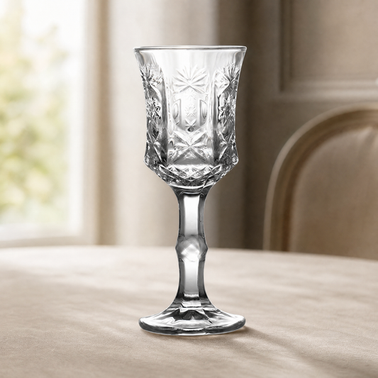 Champagne Glass Vintage Engraved — Crystal Pattern 50/100ml 1