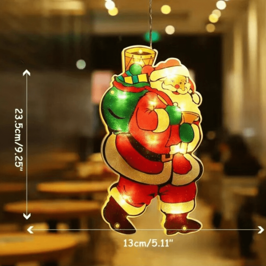 Festiglo Christmas Window Decoration — Warm LED Light 2