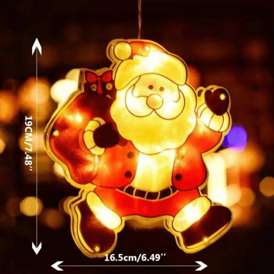 Festiglo Christmas Window Decoration — Warm LED Light 5