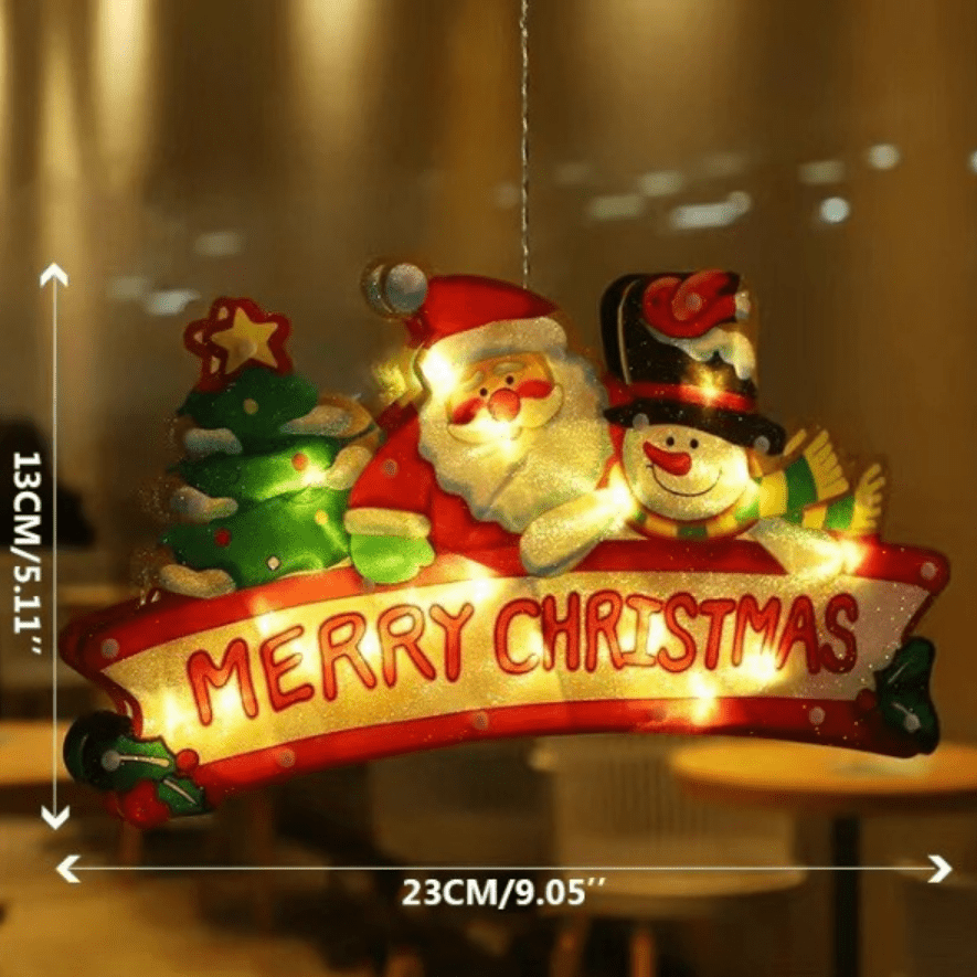 Festiglo Christmas Window Decoration — Warm LED Light 6