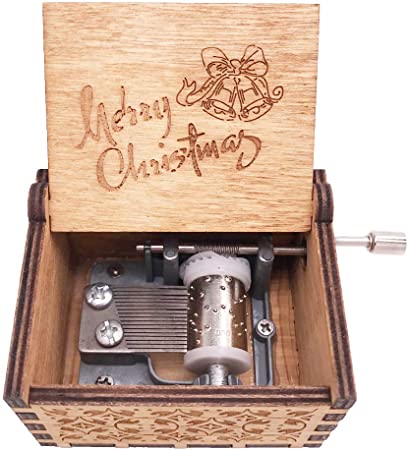 Christmas Music Box — Hand-Wound Festive Holiday Decor 3