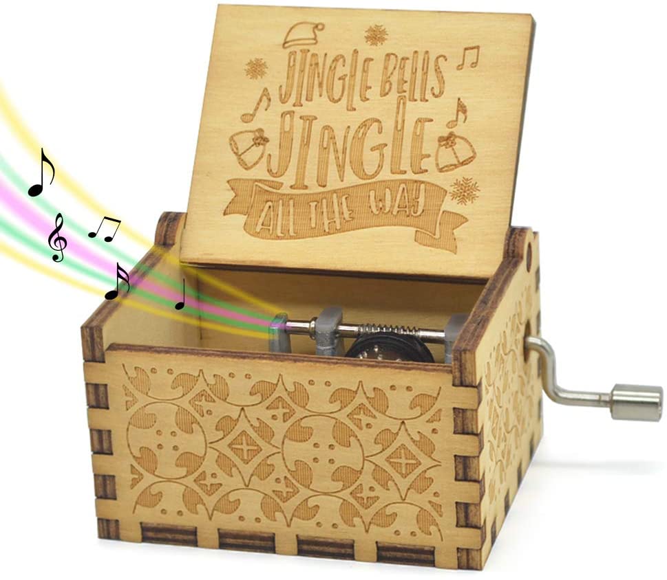 Christmas Music Box — Hand-Wound Festive Holiday Decor 4