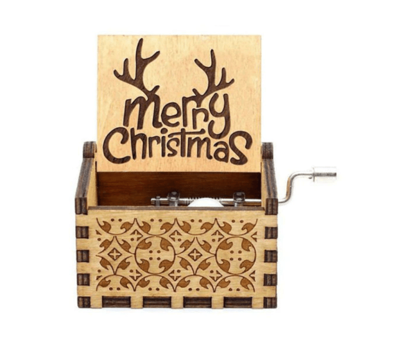 Christmas Music Box — Hand-Wound Festive Holiday Decor 8