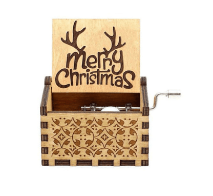Christmas Music Box — Hand-Wound Festive Holiday Decor 8