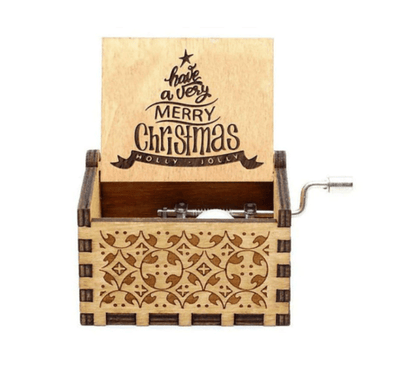 Christmas Music Box — Hand-Wound Festive Holiday Decor 9