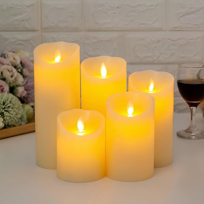 Flameless LED Block Candles — Realistic Flickering Glow 14