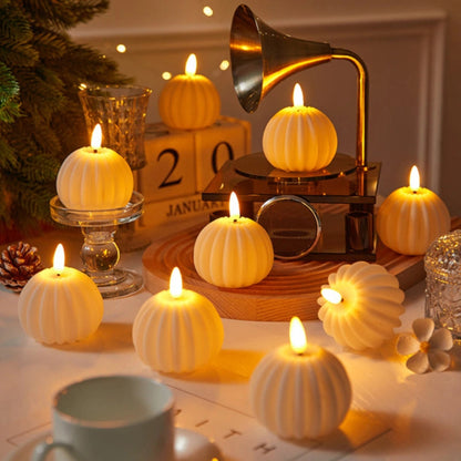 Flameless LED Block Candles — Realistic Flickering Glow 2