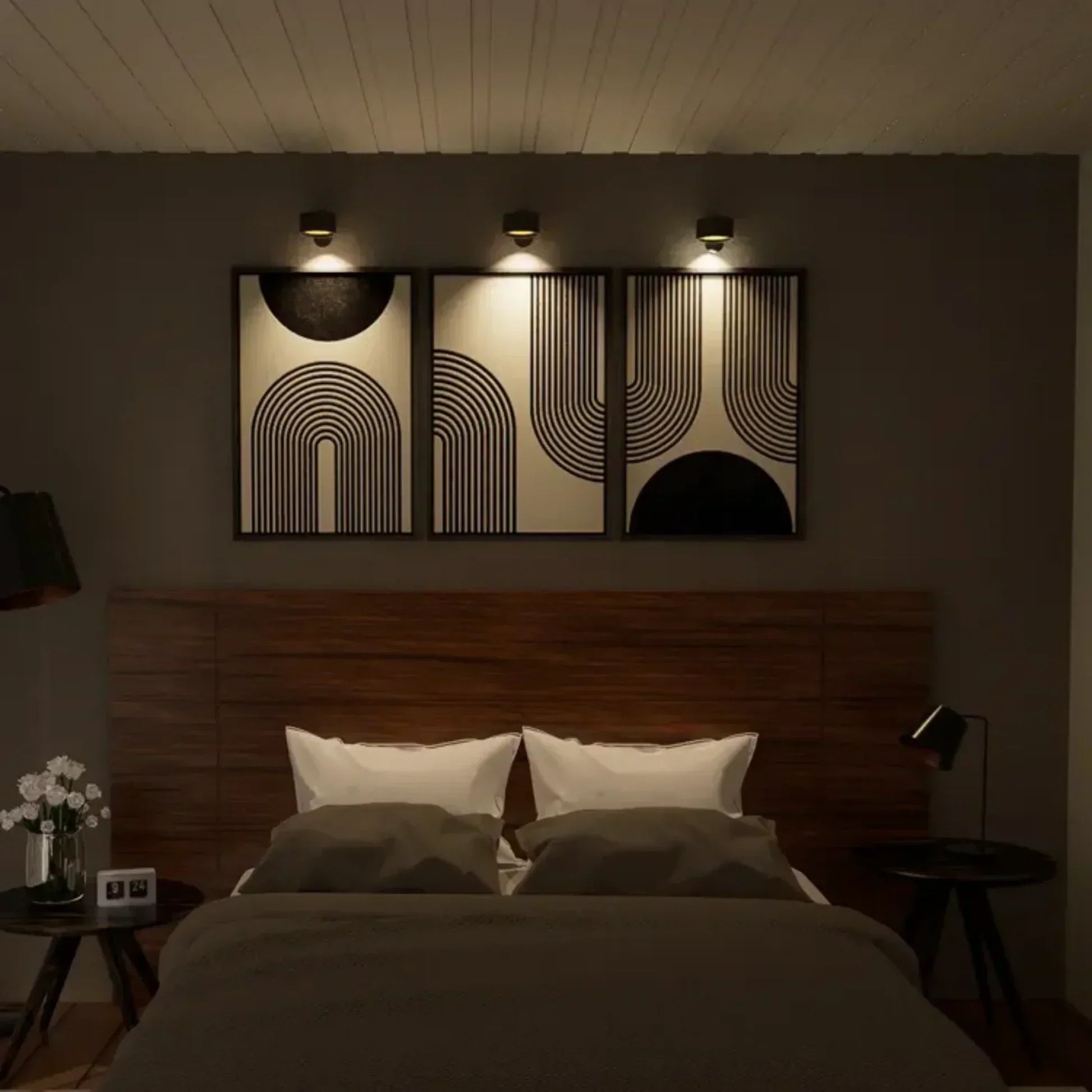 FlexiGlow Wireless Wall Light — Dimmable 360° Rechargeable 4