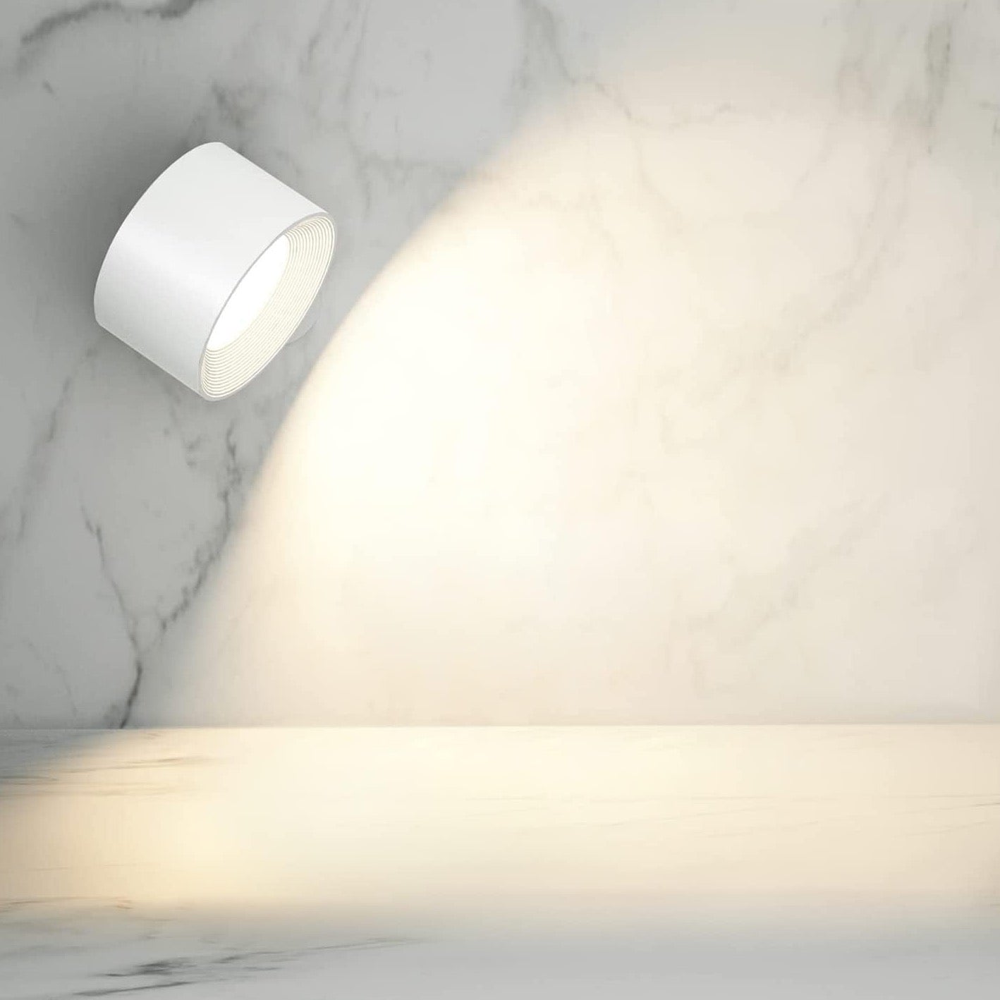 FlexiGlow Wireless Wall Light — Dimmable 360° Rechargeable 7