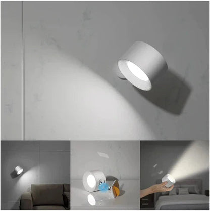 FlexiGlow Wireless Wall Light — Dimmable 360° Rechargeable 9