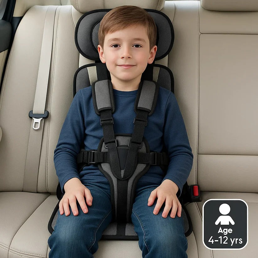 Foldable Child Travel Booster Seat with 5-Point Harness 12