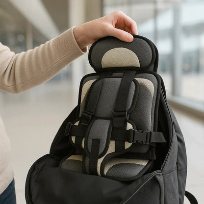 Foldable Child Travel Booster Seat with 5-Point Harness 15
