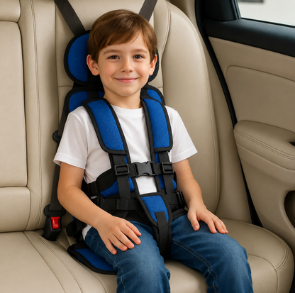 Foldable Child Travel Booster Seat with 5-Point Harness 19