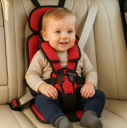 Foldable Child Travel Booster Seat with 5-Point Harness 2