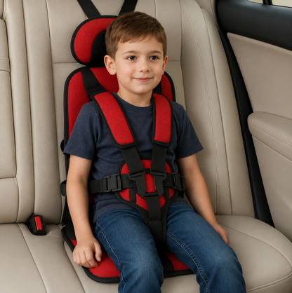 Foldable Child Travel Booster Seat with 5-Point Harness 21