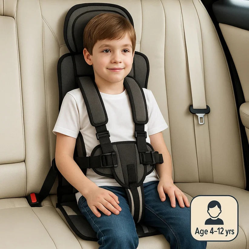 Foldable Child Travel Booster Seat with 5-Point Harness 4