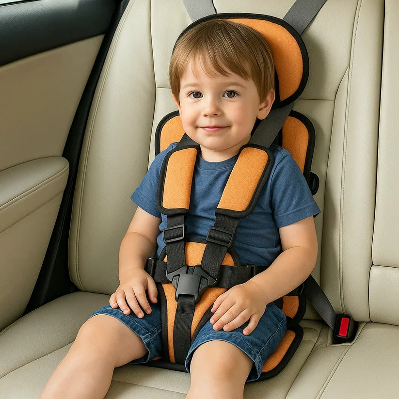 Foldable Child Travel Booster Seat with 5-Point Harness 7