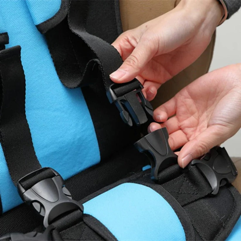 Foldable Child Travel Booster Seat with 5-Point Harness 8
