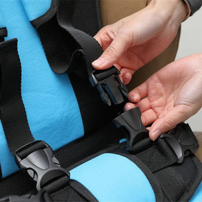 Foldable Child Travel Booster Seat with 5-Point Harness 8