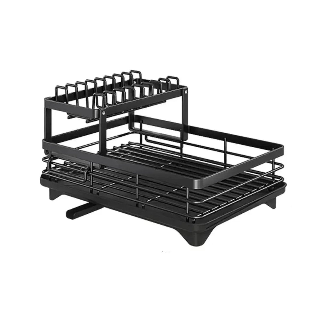Foldable Stainless Steel Dish Rack with Silicone Feet 6