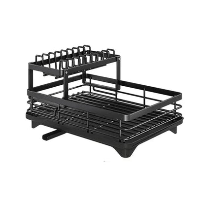 Foldable Stainless Steel Dish Rack with Silicone Feet 6