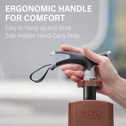 Foldable Trekking Pole with Built-In Seat — Lightweight 19
