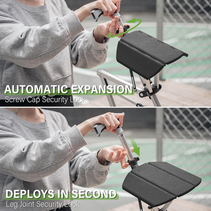 Foldable Trekking Pole with Built-In Seat — Lightweight 7