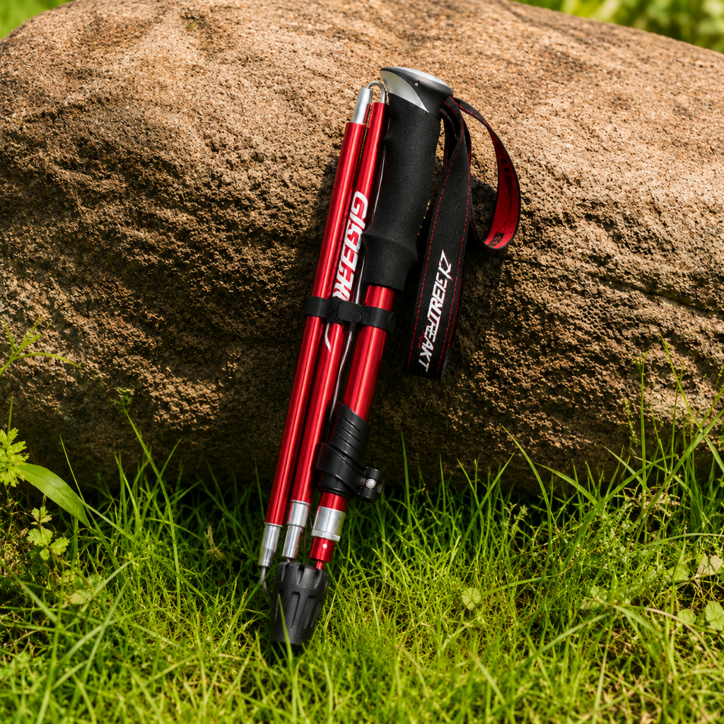 Foldable Trekking Poles — Adjustable Hiking Walking Sticks 10