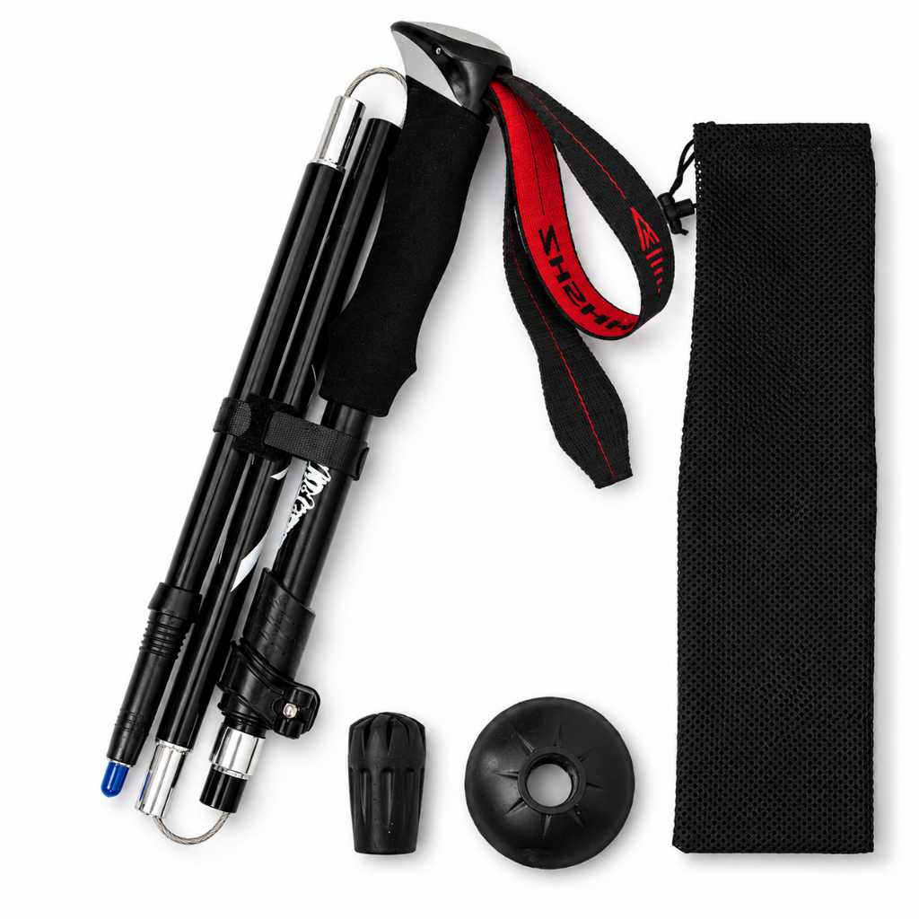 Foldable Trekking Poles — Adjustable Hiking Walking Sticks 4