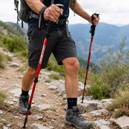 Foldable Trekking Poles — Adjustable Hiking Walking Sticks 7