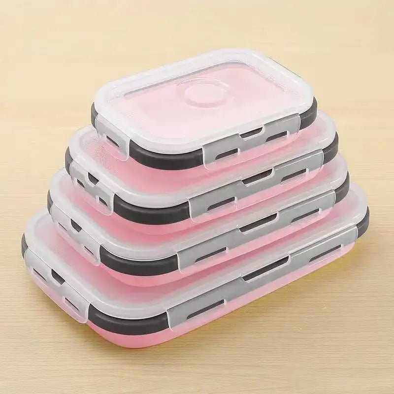 FOODSTACK Collapsible Silicone Lunch Box Set — BPA-Free 7