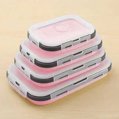 FOODSTACK Collapsible Silicone Lunch Box Set — BPA-Free 7