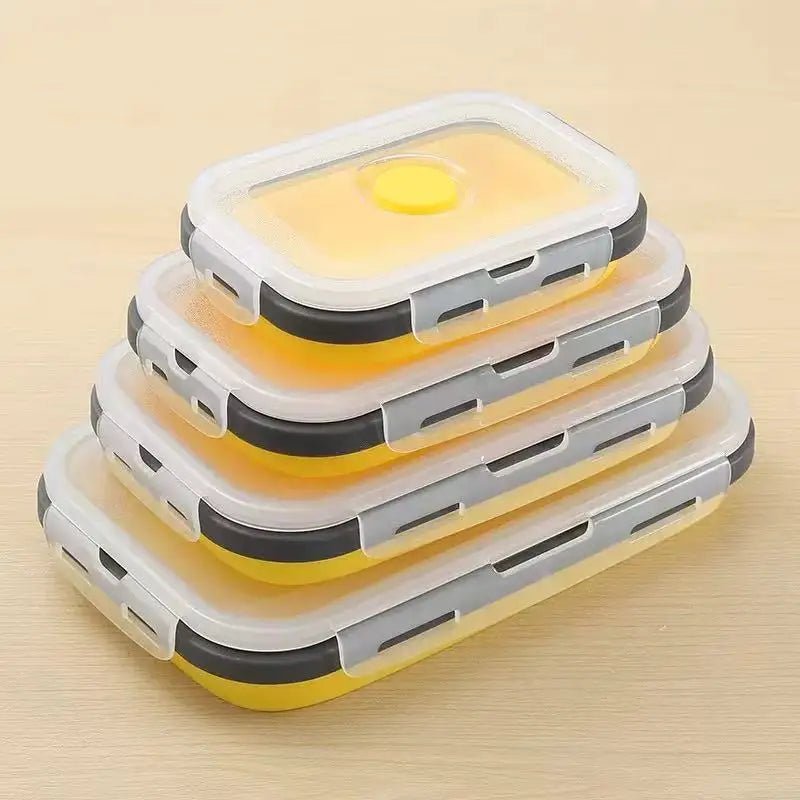 FOODSTACK Collapsible Silicone Lunch Box Set — BPA-Free 9