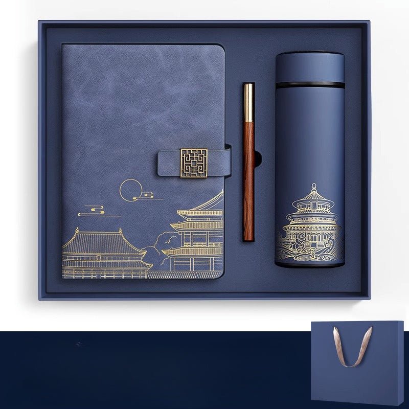 Gift for Men — Forbidden City Notebook, Thermos & Pen Set 11