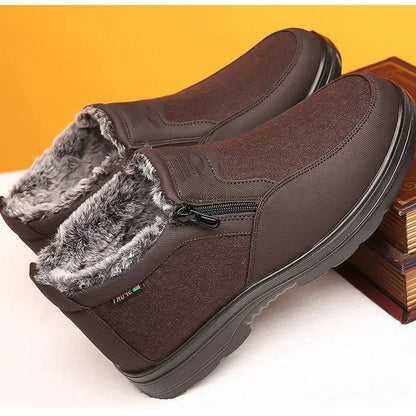 FROSTCLAD Men's Leather Winter Boots — Fur Lining & Anti-Slip Sole 3