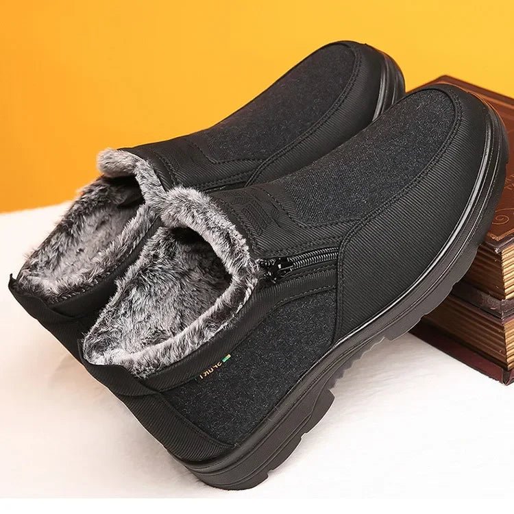 FROSTCLAD Men's Leather Winter Boots — Fur Lining & Anti-Slip Sole 4