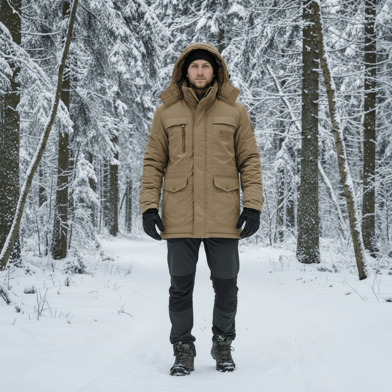 FrostGuard Padded Parka — Windproof Winter Jacket with Hood 1