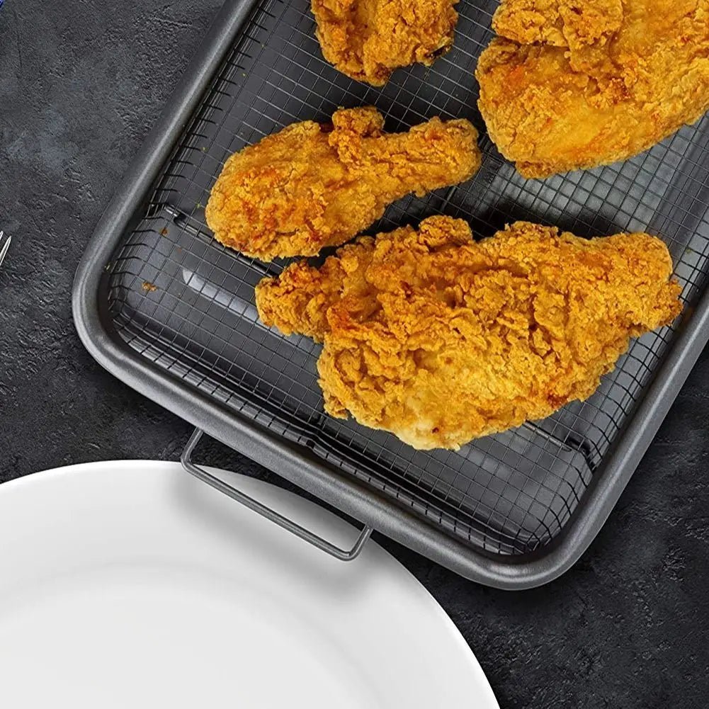Air Fryer Accessories — FryMaster Non-Stick Stackable Rack Set 7