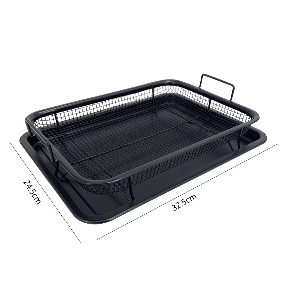 Air Fryer Accessories — FryMaster Non-Stick Stackable Rack Set 8