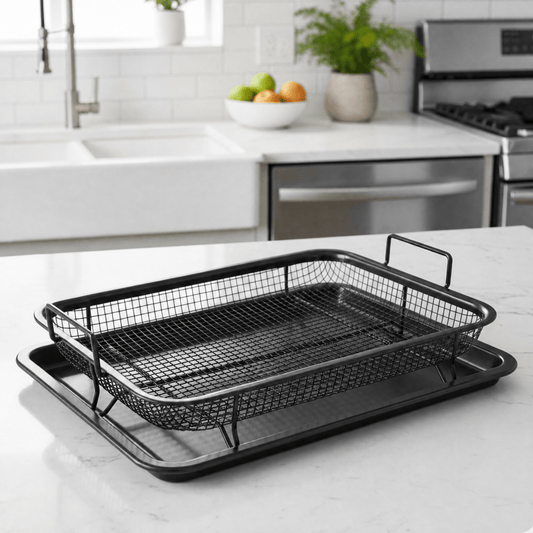Air Fryer Accessories — FryMaster Non-Stick Stackable Rack Set 1