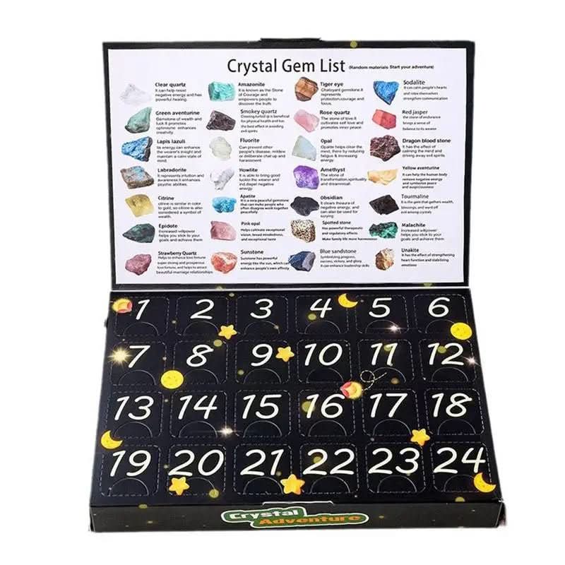GemQuest Advent Calendar 2025 – 24 Natural Crystals & Gems 3