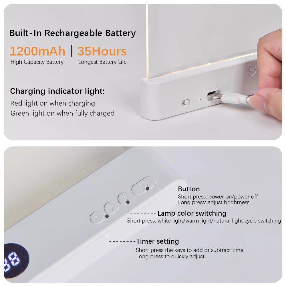 GleamRead LED Reading Light — Eye-Care Dimmable Book Lamp 9